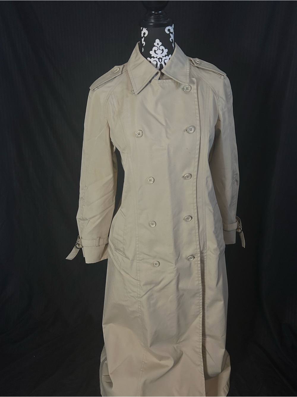 London Fog Double-Breasted Tan Trench Coat